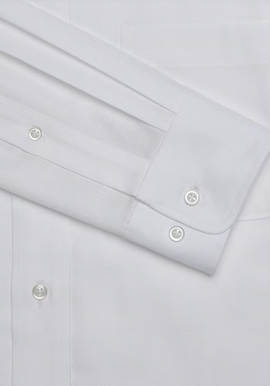 Jos. A. Bank Jos. A. Bank Tailored Fit Spread Collar Solid Dress Shirt #52B1 - White