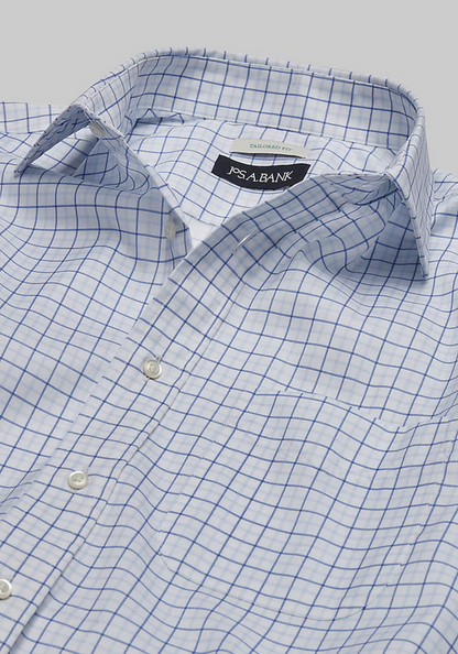 Jos. A. Bank Jos. A. Bank Tailored Fit Large Plaid Print Dress Shirt CLEARANCE #5GEP