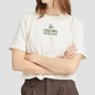Crio Bru Branded Women’s Relaxed Crop Tee - White