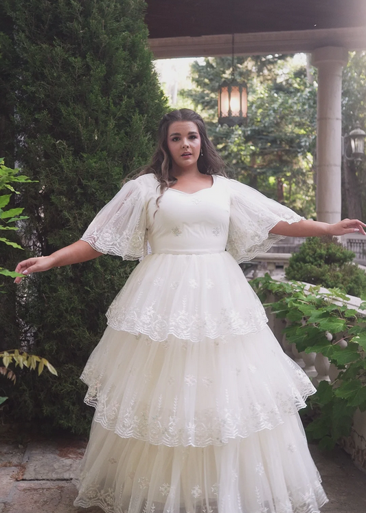 JessaKae Snowflake Dress - Cream