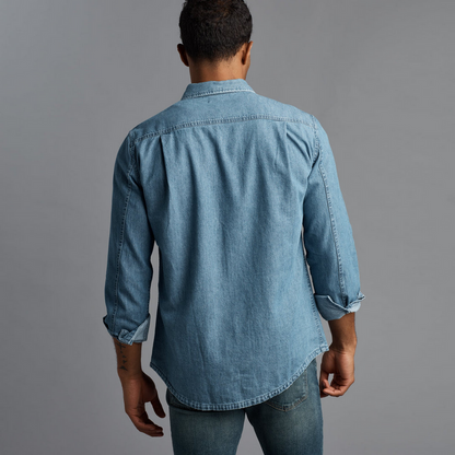 Rowan Men's Abilene Long Sleeve Denim Shirt - Heritage Blue