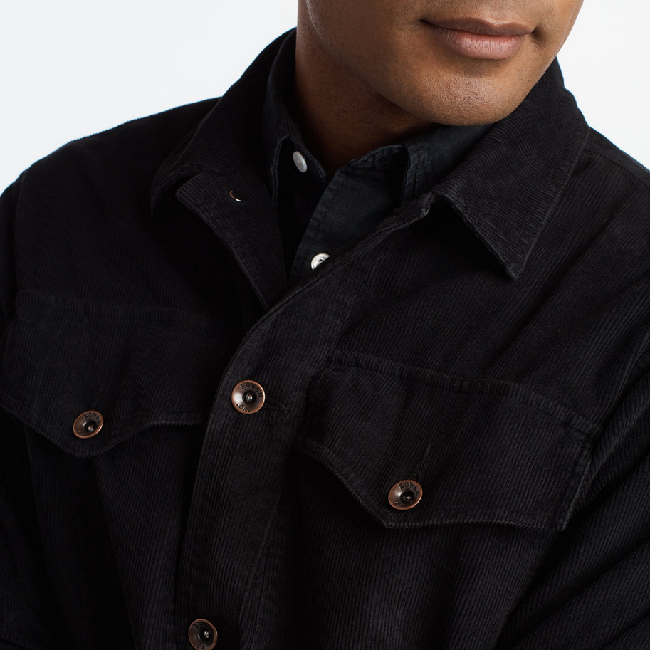 Rowan Men's Odessa Cord Field Jacket - Black