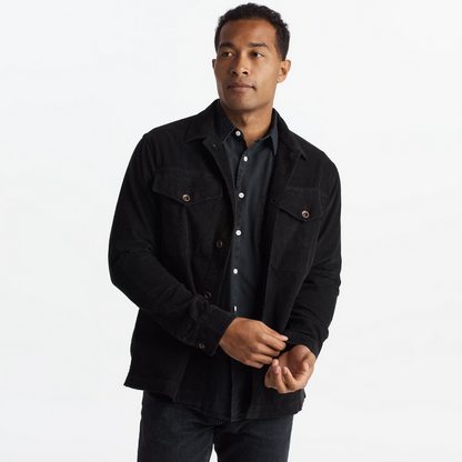 Rowan Men's Odessa Cord Field Jacket - Black