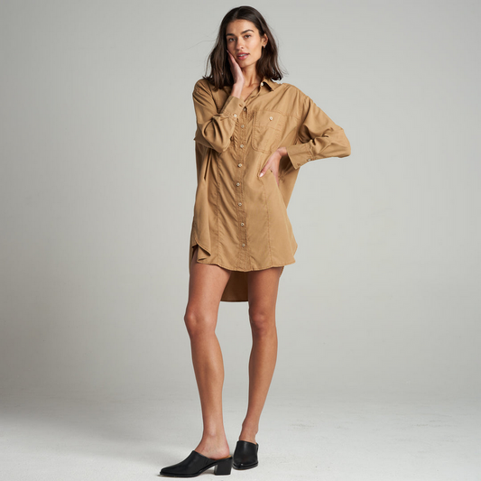 Rowan Women's Merritt Drape Twill Shirt Dress