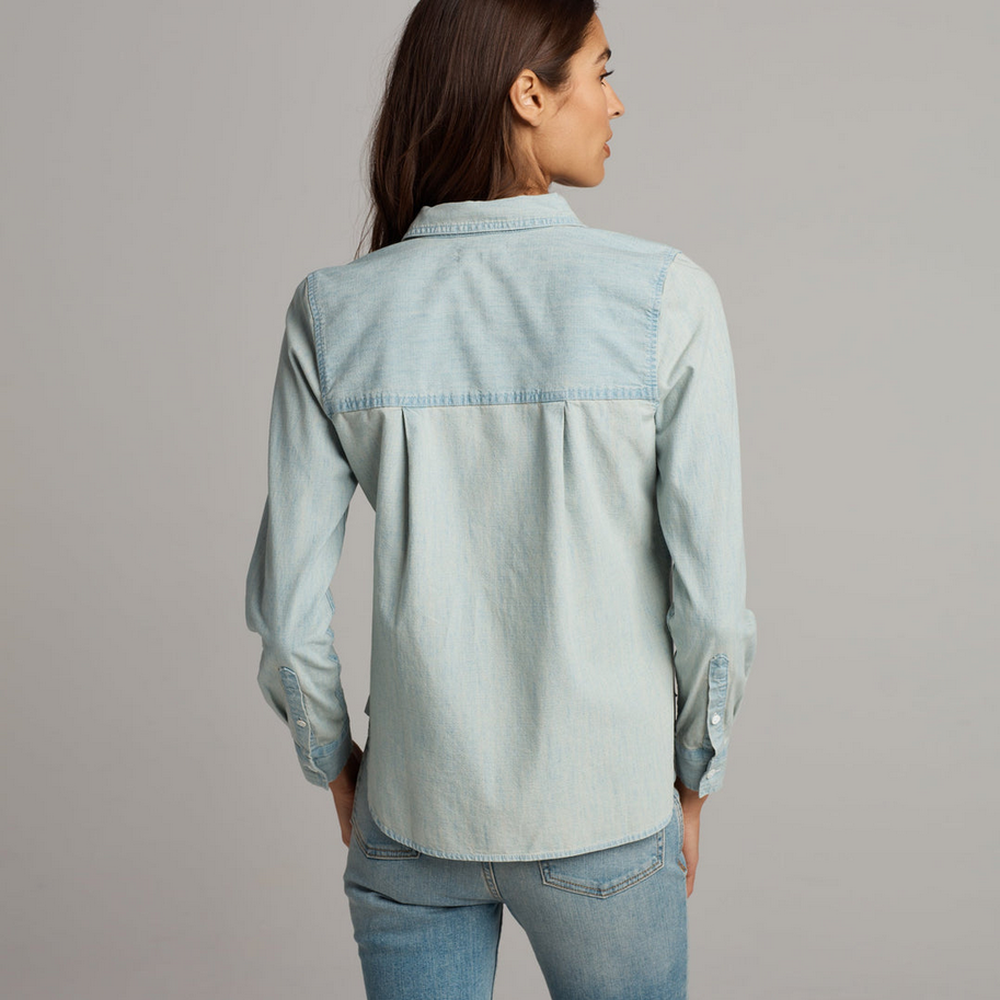Rowan Women's Cheyenne Chambray Shirt - Washed Indigo