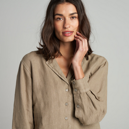 Rowan Women's Edith Long Sleeve Linen Shirt - Harvest
