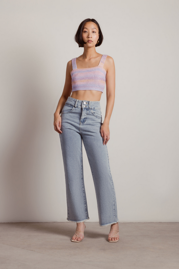 Tobi Faircrest Straight Leg Jeans - Light Wash