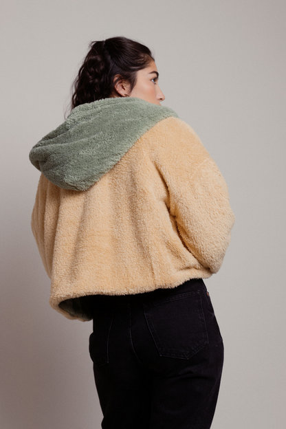 Tobi Zativa Reversible Jacket - Tan Sage