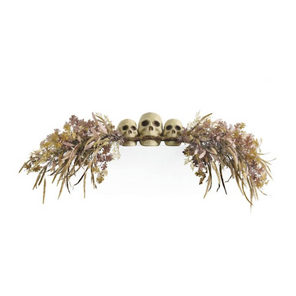 Grandin Road Earthly Thrill Skull Mantelpiece