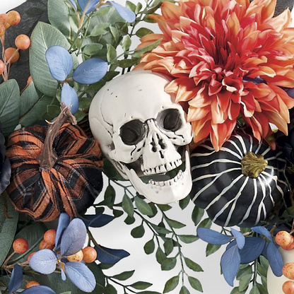 Grandin Road Ghoulish Mix Wreath, 28"