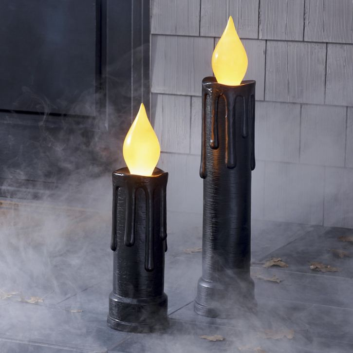 Grandin Road Halloween Porch Candle
