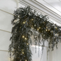 Grandin Road Pre-lit Weeping Black Garland