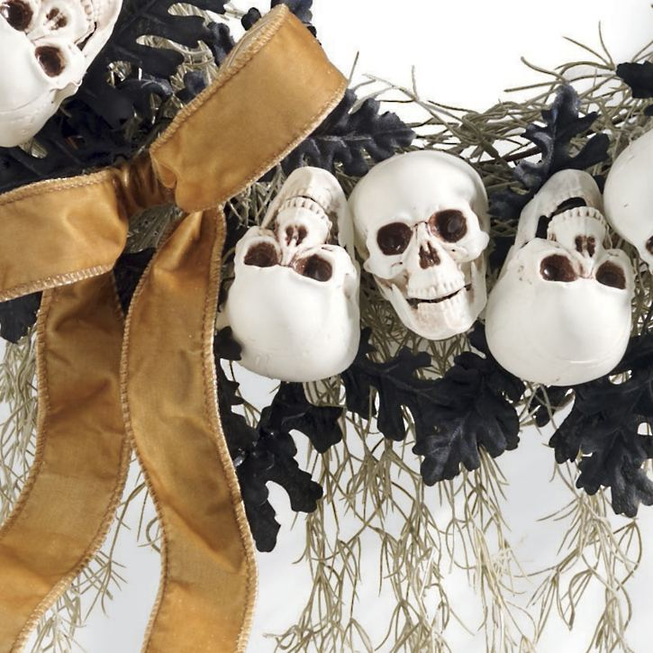 Grandin Road Salem Halloween Wreath, 22"