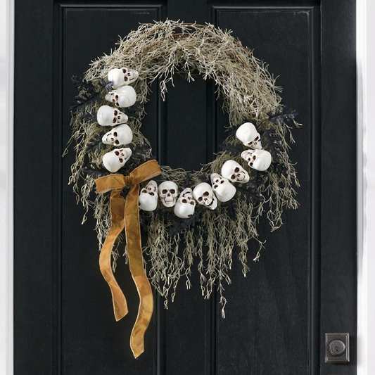 Grandin Road Salem Halloween Wreath, 22"