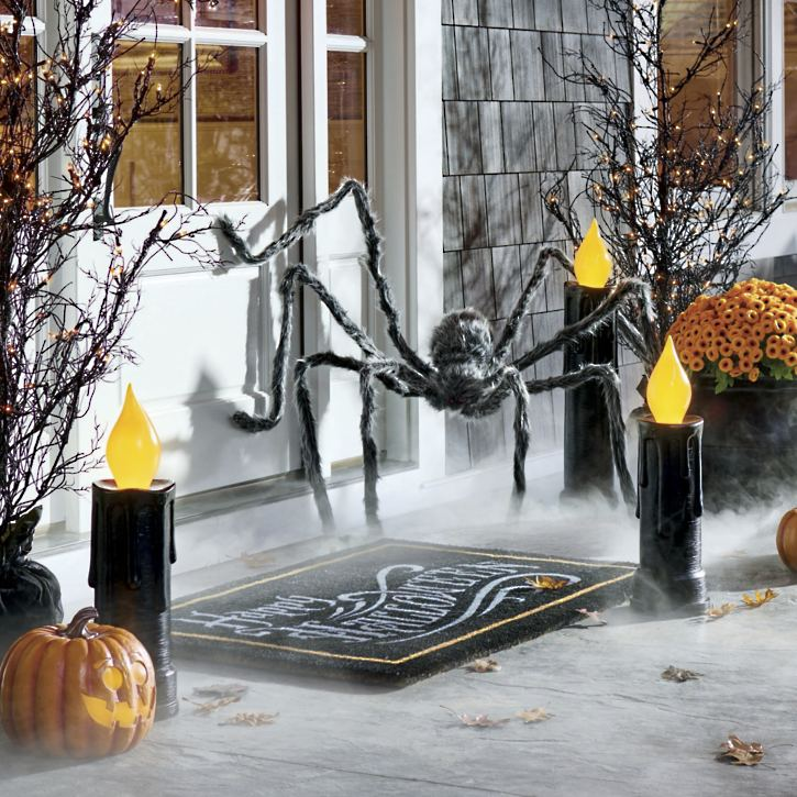 Grandin Road Happy Halloween Coir Door Mat