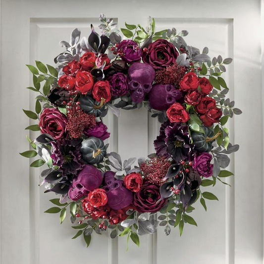 Grandin Road Darksome Gothic Wreath, 26"