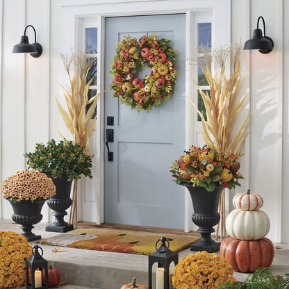 Grandin Road Squash Patch Coir Door Mat