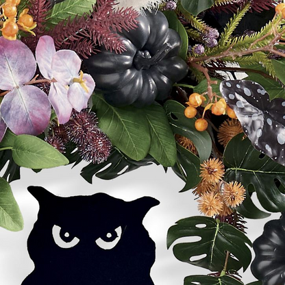 Grandin Road Mystical Halloween Wreath with Owl, 28"
