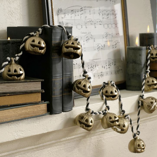 Grandin Road Pumpkin Bell Garland