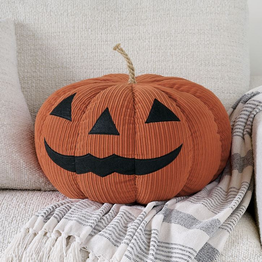 Grandin Road Oversized Jack-O-Lantern Pillow