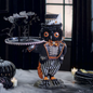 Grandin Road Katherine's Collection Macabre Owl Tabletop Server
