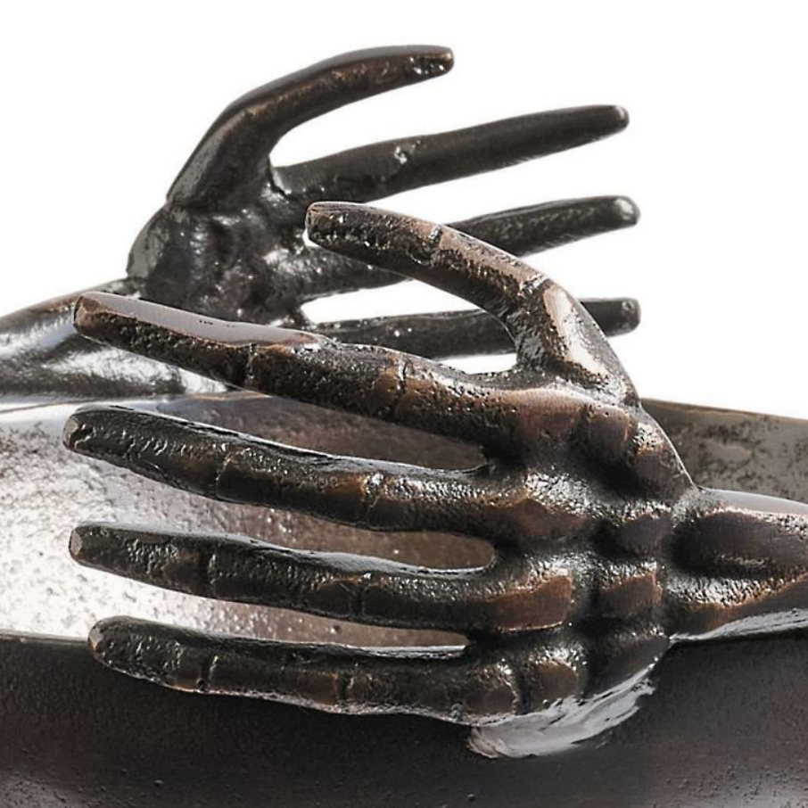 Grandin Road Skeleton Hands Serving Bowl