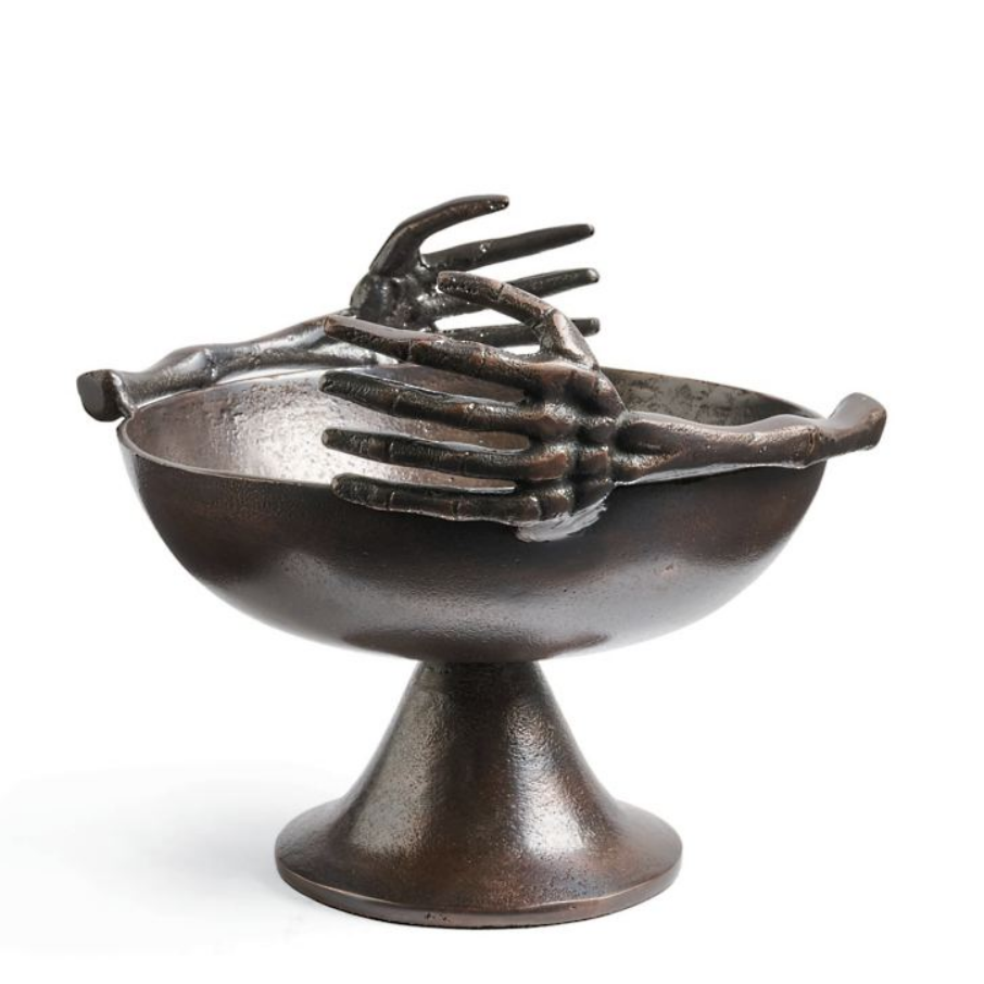 Grandin Road Skeleton Hands Serving Bowl