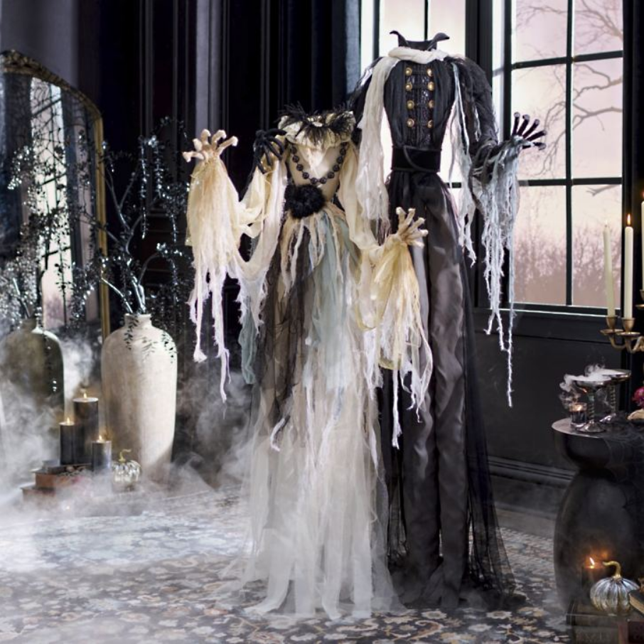 Grandin Road Dramatic Halloween Branch, Set of Two