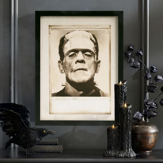 Grandin Road Framed Frankenstein Wall Art