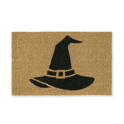 Grandin Road Witch Hat Coir Door Mat