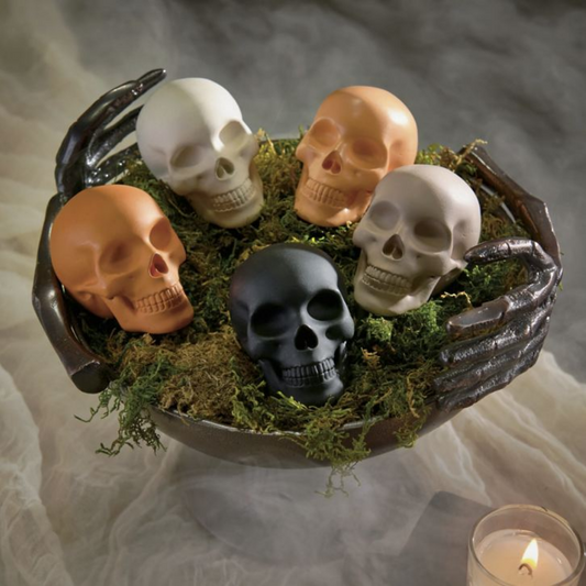Grandin Road Skulls Bowl Filler, Set of Five
