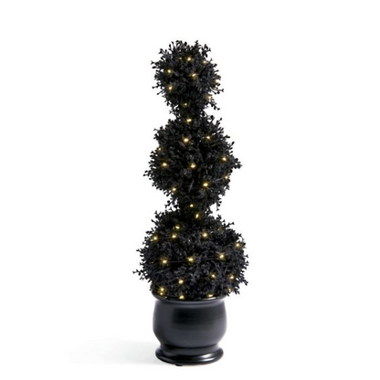 Grandin Road Pre-Lit Potted Halloween Topiary
