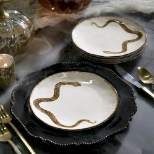 Grandin Road Slithering Snake Plate, Set of Four