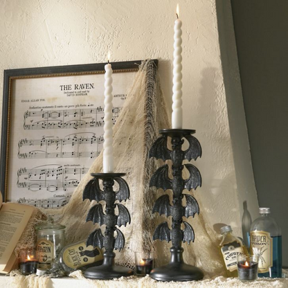 Grandin Road Bats Candleholder, Set of Two