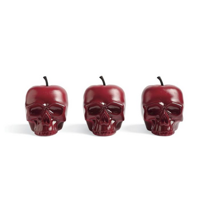 Grandin Road Tabletop Apple Skull, Set of 3