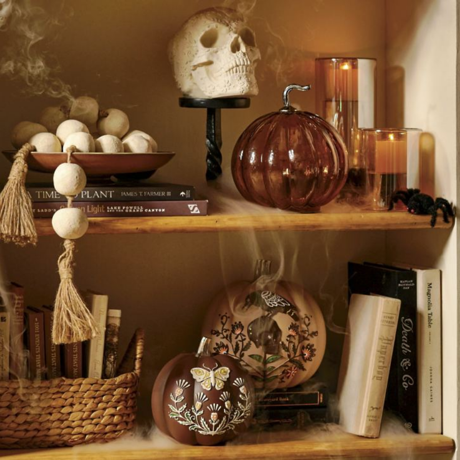 Grandin Road Embossed Boho Pumpkin