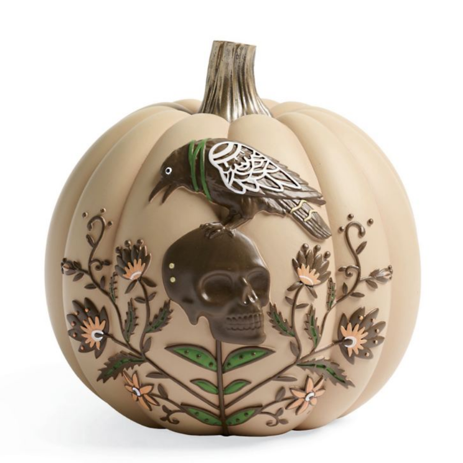 Grandin Road Embossed Boho Pumpkin
