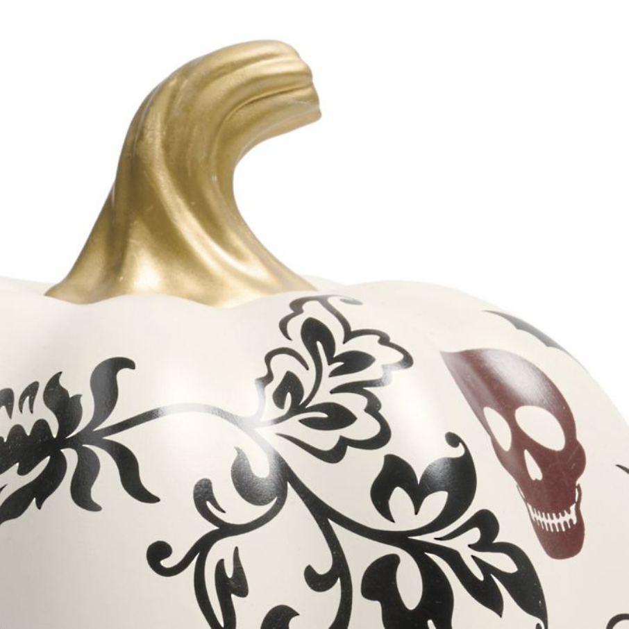 Grandin Road Gothic Toile Pumpkin