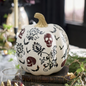 Grandin Road Gothic Toile Pumpkin