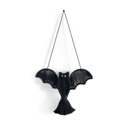 Grandin Road Macrame Hanging Bat