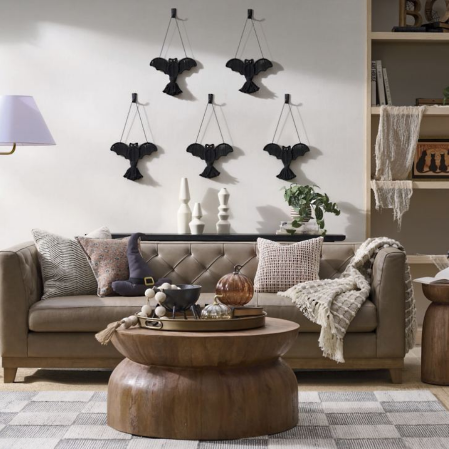 Grandin Road Macrame Hanging Bat