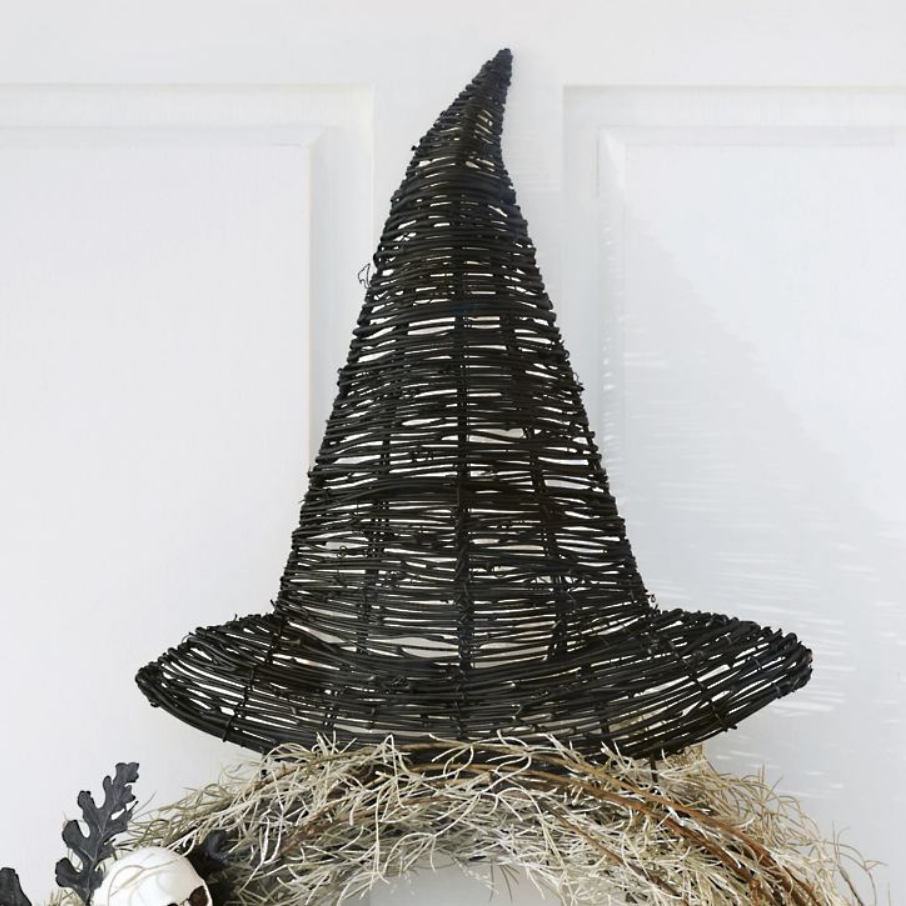 Grandin Road Witch Hat Wreath Accessory