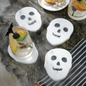 Grandin Road Marble Skull Coaster, Set of Four