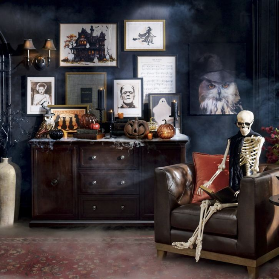 Grandin Road Framed Witch Wall Art