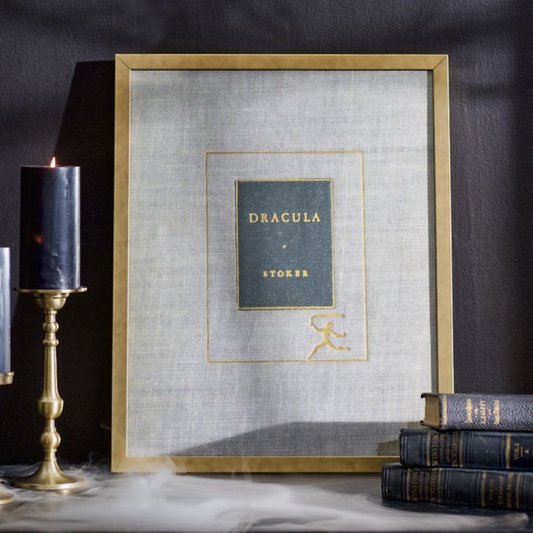 Grandin Road Framed Dracula Book Wall Art