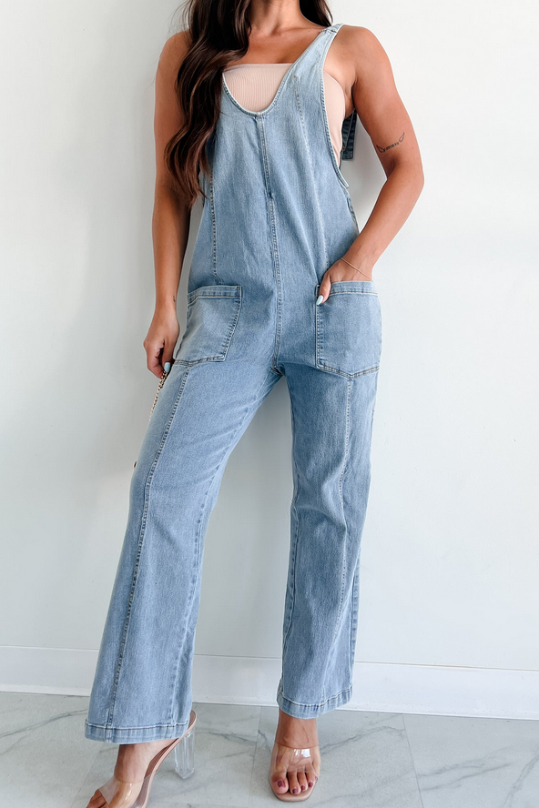 NanaMacs Sarika Denim Jumpsuit (Medium Denim)
