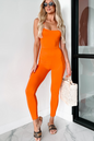 NanaMacs Time To Walk Away Lace-Up Back Jumpsuit