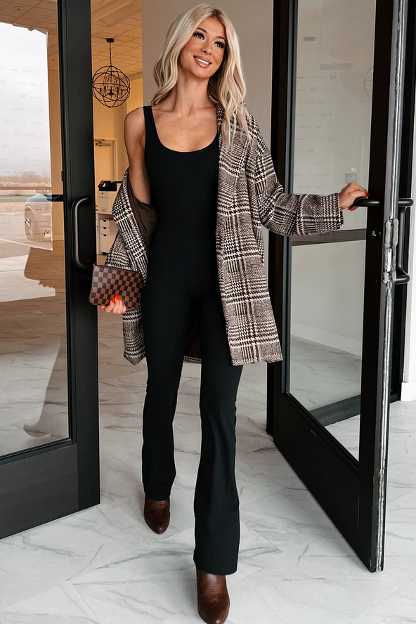 NanaMacs Part Of The Story Flared Leg Jumpsuit (Black)