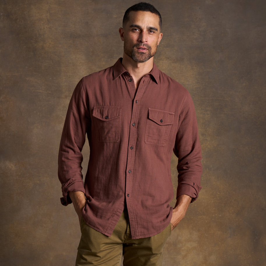 Rowan Men's Leeds Double Layer Cotton Gauze Shirt - Seasonal
