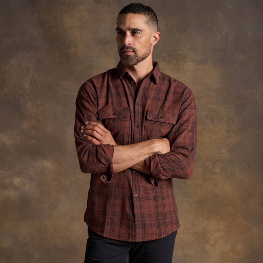 Rowan Men's Redding Long Sleeve Plaid Shirt